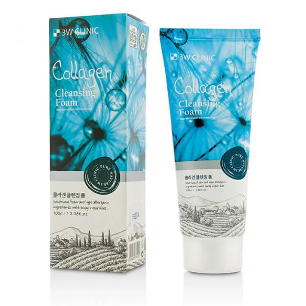 3W Clinic Collagen Foam Cleansing, 100 ml.